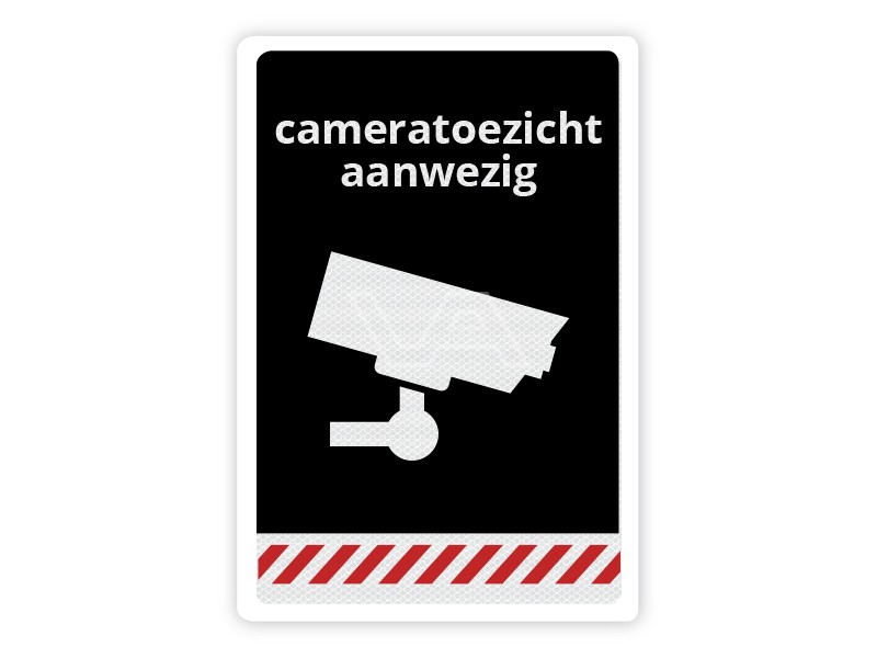 Verkeersbord Cameratoezicht aanwezig CB03 40 x 60 cm