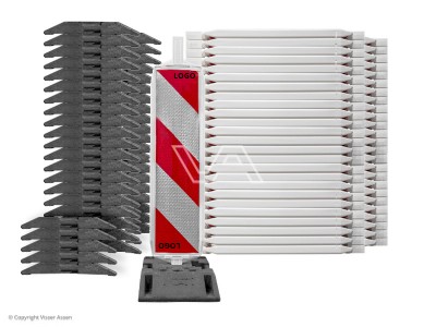 Geleidebaak KX met Logo + baakvoet | 50 sets