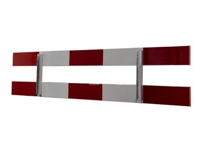 Afzethek 250cm aluminium enkelzijdig