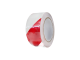 Vloertape PVC rood-wit 50 mm