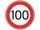 Verkeersbord RVV A01-100 - Maximumsnelheid 100 km