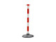 Afzetpaal JSP Rood-Wit + SET 6st +ketting 25m 