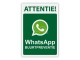 Verkeersbord WhatsApp Buurtpreventie WB01 40 x 60 cm
