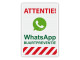 Verkeersbord WhatsApp Buurtpreventie WB02 40 x 60 cm