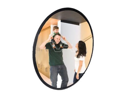 Binnenspiegel glas rond incl. beugel