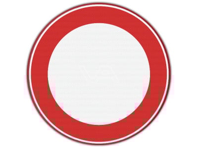 Verkeersbord RVV C01 - Verboden in te rijden