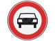 Verkeersbord RVV C06 - Verboden voor auto's