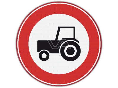 Verkeersbord RVV C08 - Verboden voor landbouwverkeer