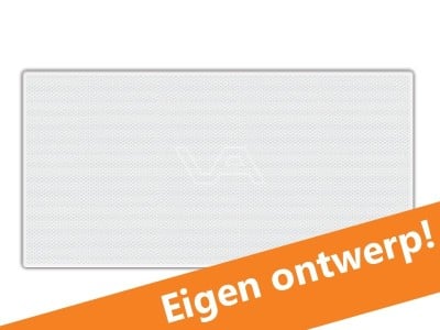 Tekstbord onderbord wit met eigen tekst