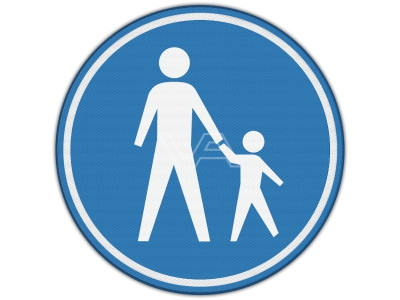 Verkeersbord RVV G07 - Voetpad