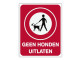 Informatiebord IB05 - Geen honden uitlaten - bord dor lak 20 x 25