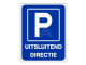 Parkeerbord IB55 bord dor lak 20 x 25 P Uitsluitend Directie