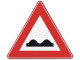Verkeersbord RVV J01 - Slecht wegdek