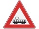 Verkeersbord RVV J14 - Tram(-kruising)