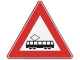 Verkeersbord RVV J14 - Tram(-kruising)