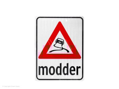 Modderbord kunststof 30 x 40 cm wit