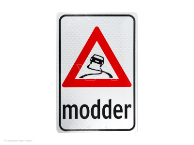 Modderbord kunststof 40 x 60 cm wit