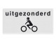 Onderbord RVV OB56 - Uitgezonderd motoren