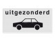 Onderbord RVV OB59 - Uitgezonderd auto's