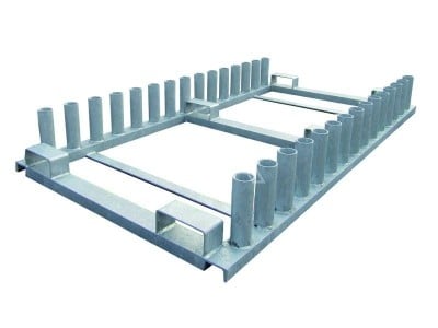 Opslagrek voor 30 verkeersborden op paal Ø 48mm