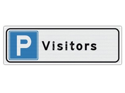 Verkeersbord Parkeren Visitors