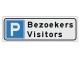 Verkeersbord Parkeren Bezoekers/Visitors