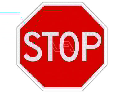 Verkeersbord RVV B07 - Stop
