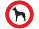 Verkeersbord Verboden voor honden