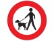 Verkeersbord Geen honden uitlaten