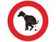 Verkeersbord Hondenpoep verboden
