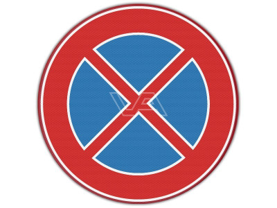Verkeersbord RVV E02 - Verboden stil te staan
