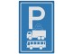 Verkeersbord RVV E08a - Parkeren vrachtwagens en bussen