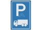 Verkeersbord RVV E08c - Parkeren vrachtwagens