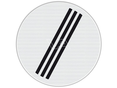 Verkeersbord RVV F08 - Einde alle verboden