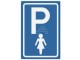Verkeersbord vrouwenparkeerplaats