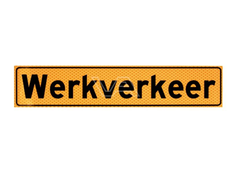 Werkverkeer magneetsticker