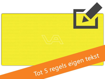 Tekstbord WIU met eigen tekst