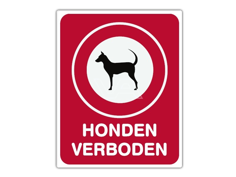 liberaal Praktisch maximaliseren Informatiebord IB03 - Honden verboden kopen | Visser Assen