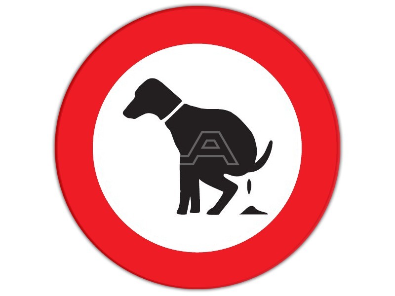 vloeiend plakboek hand Verkeersbord Hondenpoep verboden online kopen | Visser Assen